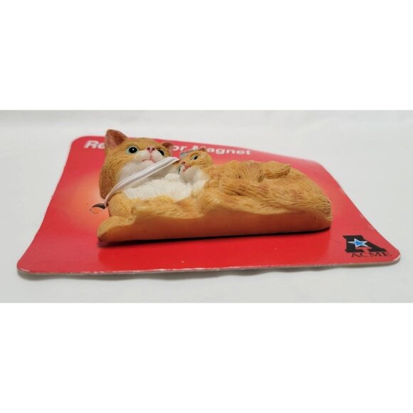 Vintage Acme Cat & Kitten Resin Refrigerator Magnet #92001C NOS - Picture 2 of 6